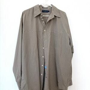 Daniel Cremieux Shirt XL Check Tan Cotton Button Down Classic Preppy Capsule